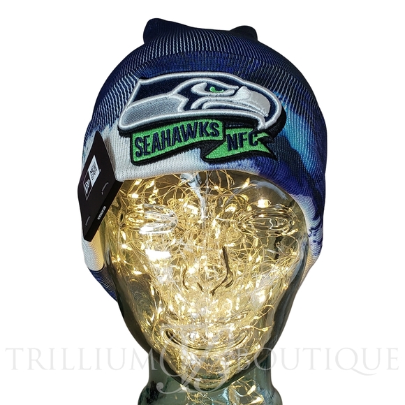 New Era Men's Seattle Seahawks Sideline Ink Navy Knit Hat OSFM NWT - Picture 1 of 6